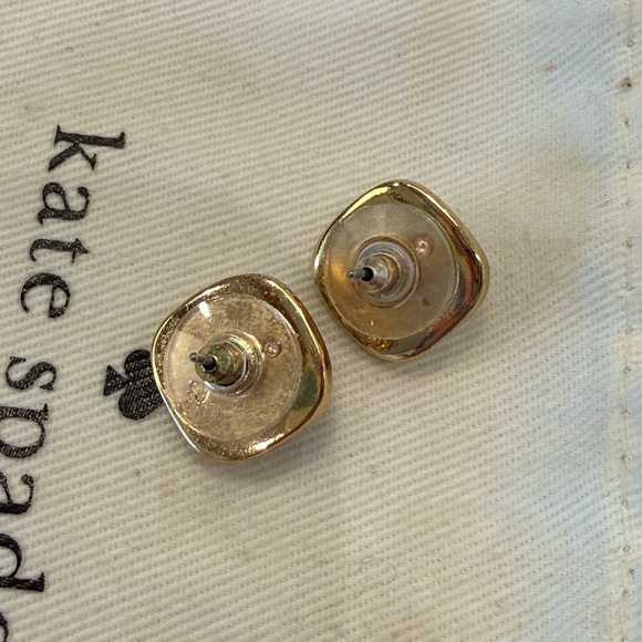 Kate Spade New York Pavé small square stud earrings - Picture 4 of 5